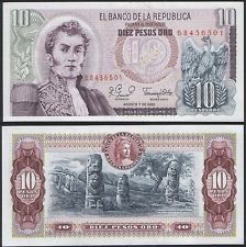 Колумбия - 10 песо 1980
