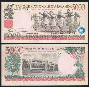Руанда - 5 000 фр. 1998