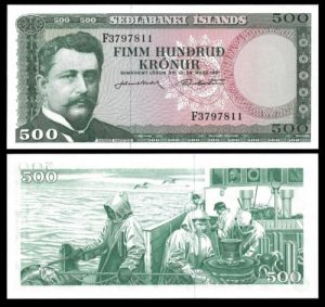 Исландия - 500 крони 1961