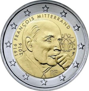 Франция 2016 - 2 евро, Митеран