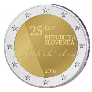 Словения 2016 - 2 евро, 25 г. независимост