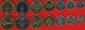 Малдивски острови - серия от 8 монети 2007-2017