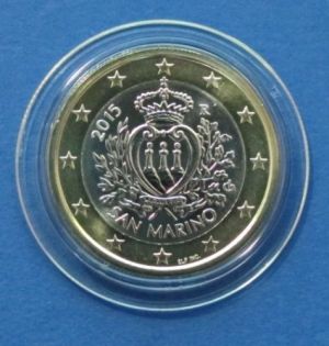 Сан Марино 2018 - 1 евро, герб