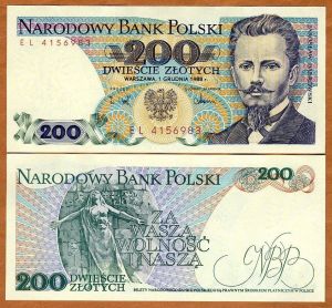 Полша 200 злоти 1988