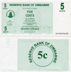 Зимбабве - 5 цента 2006