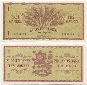 Финландия - 1 марка 1963