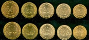 Таджикистан - серия от 5 монети 2001