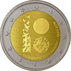 Естония 2018 - 2 евро, 100 г. република