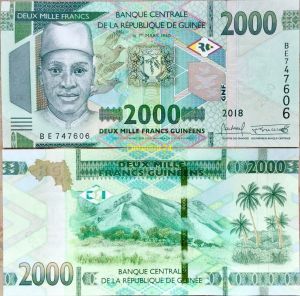 Гвинея 2000 франка 2018