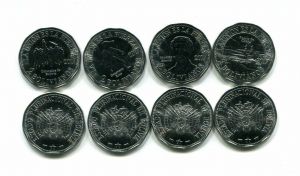 Боливия - 4 монети по 2 боливиана 2017, юбилейни