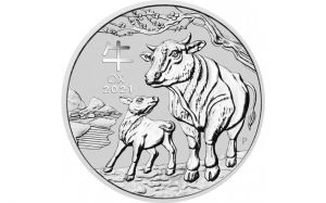 Австралия Година на бика 2021 - 1/2 унция сребро