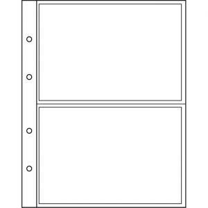 Допълнителни листове 2 C за класьор Numis. Пакет от 10 листа.