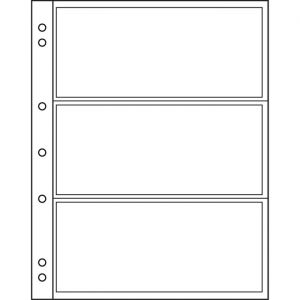 Допълнителни листове 3 C за класьор Numis. Пакет от 10 листа.