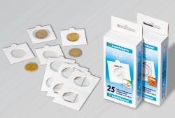 Картончета за монети 17.5 мм самозалепващи, опаковка 25 бр.