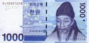 Южна Корея 1000 вона 2007