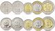 Кения- серия от 5 монети 50 ц., 1, 5, 10, 20 шил. 2005-2010